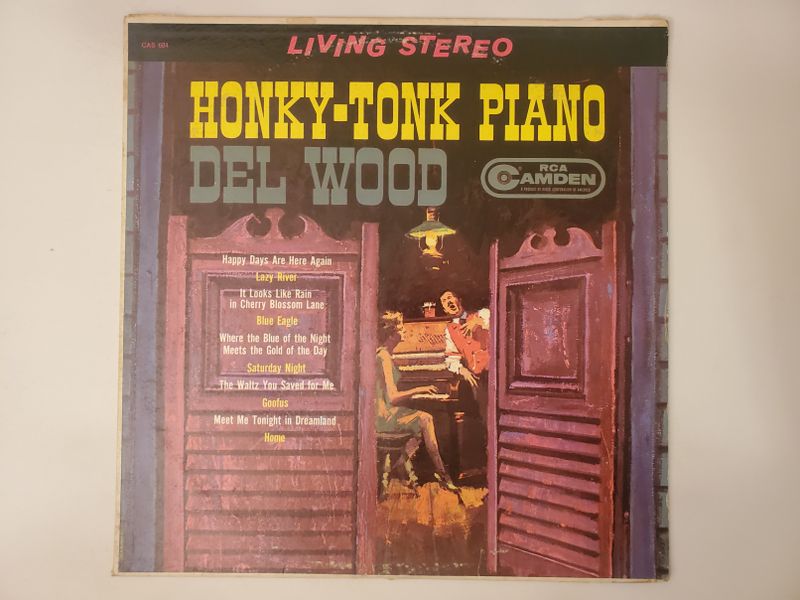 Del Wood Honky-Tonk Piano vinyl record
